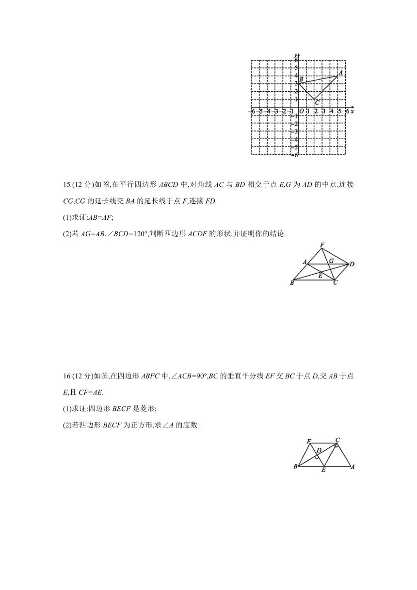 苏科版数学八年级下册：第9章  中心对称图形——平行四边形 单元综合练习（word版、含答案）