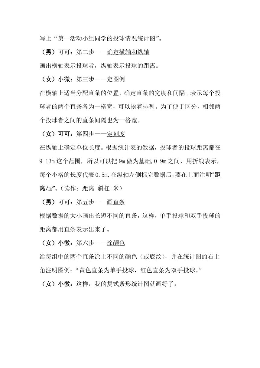 人教版4年级下册课程实录_4.8.2复式条形统计图