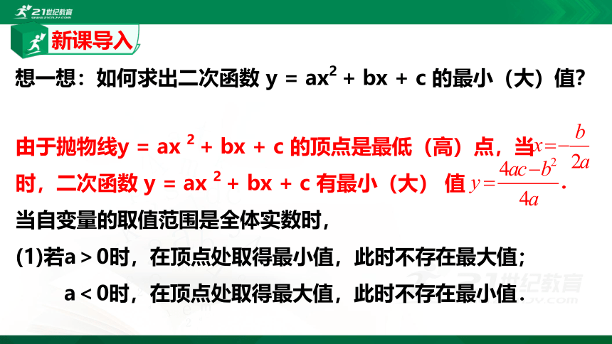 2.4.1 二次函数的应用  课件（共21张PPT）