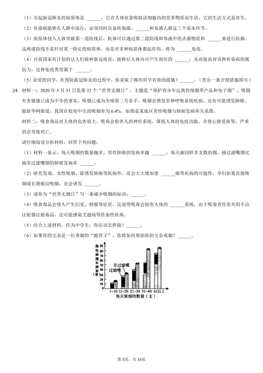 2020-2021学年河南省平顶山市舞钢市八年级（下）期末生物试卷（word版，含解析）