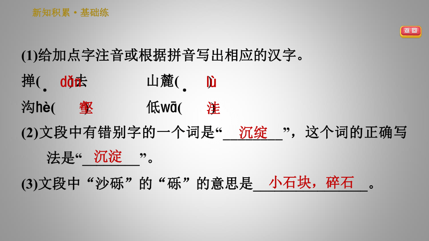 人教部编版八年级下册语文习题课件 8.时间的脚印  （21张ppt）