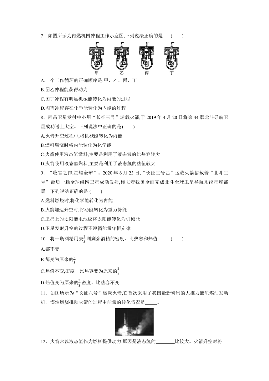 第十四章 内能的利用 章末复习训练 2021-2022学年人教版九年级物理全一册（有解析）