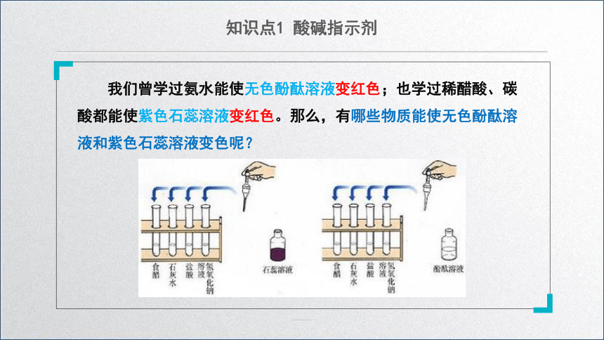 化学人教版九下：10.1常见的酸和碱（第一课时）课件(共21张PPT)