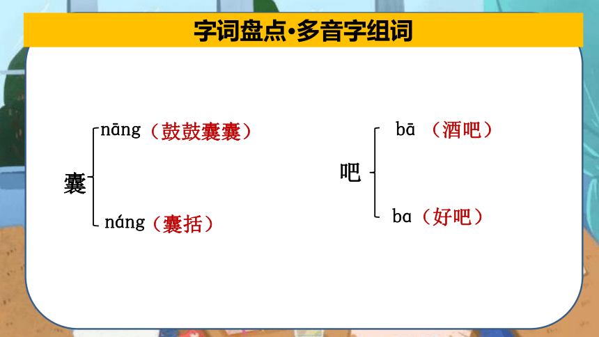 2022-2023学年四年级下册语文期末备考 第六单元总复习 课件(共46张PPT)