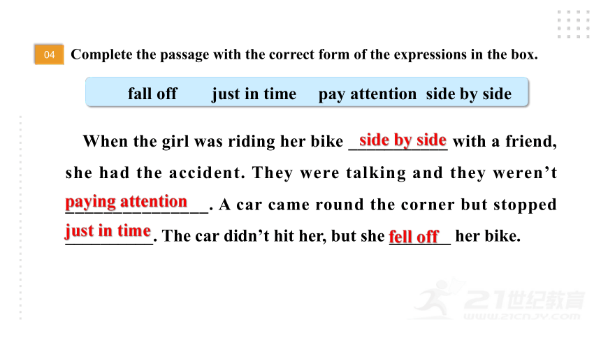 Module 8 Accidents Unit 3 Language in use 课件31张PPT