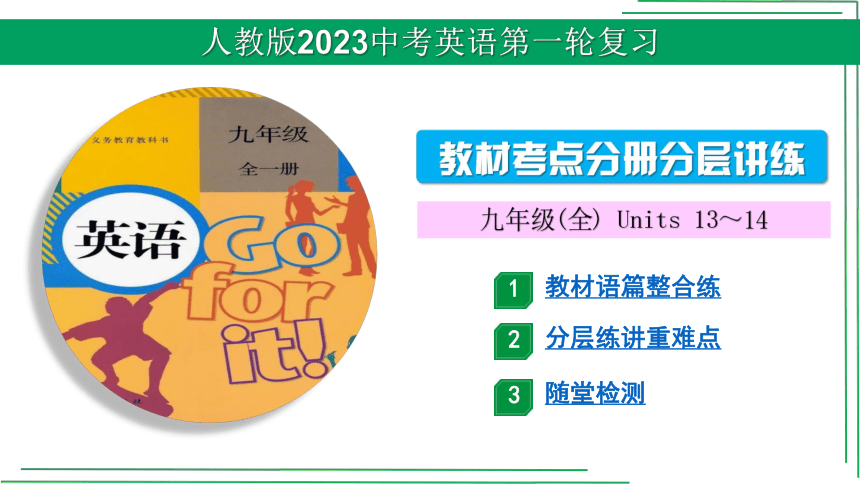 【人教2023中考英语一轮复习】教材考点分册分层讲练22.  九(全) Units 13～14课件