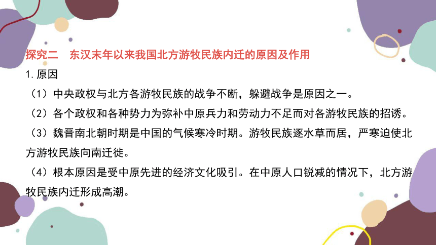 统编版历史七年级上册 期末复习专题四 三国两晋南北朝时期：政权分立与民族交融 单元复习课件（45张PPT）