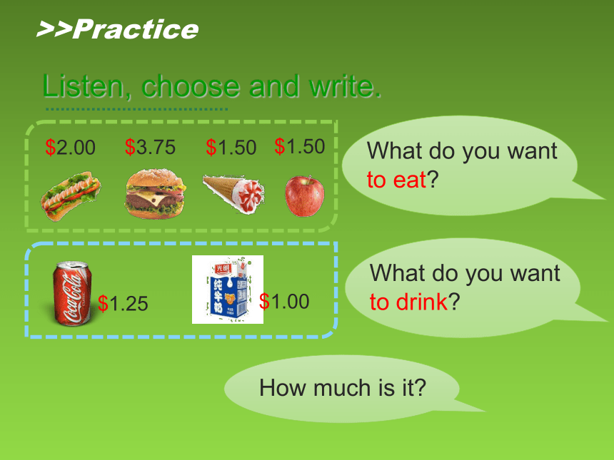 Module1 Unit 2 What do you want to eat? 课件(共12张PPT)