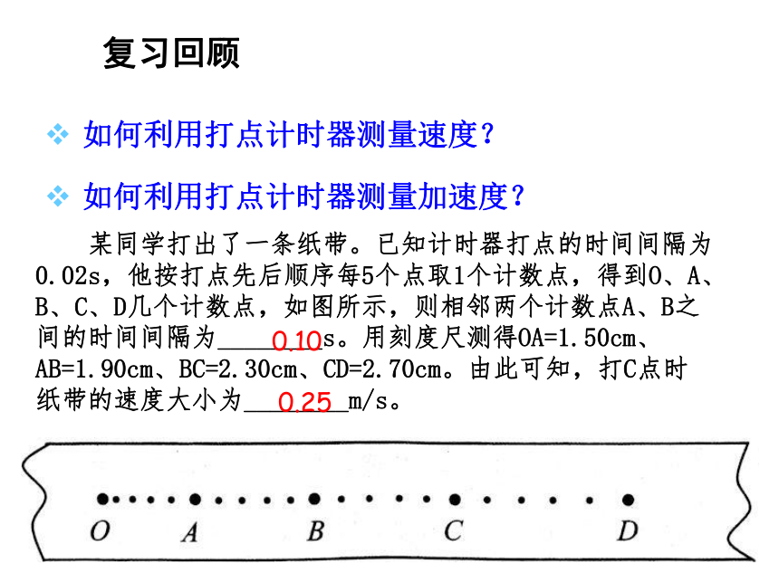 人教版（2019）必修第一册 2.1 实验：探究小车速度随时间变化的规律 课件(共20张PPT)