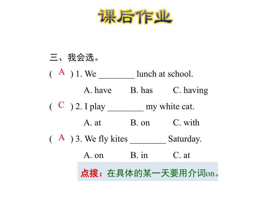 Unit 2 Lesson 11 Toys 课后作业课件(共14张PPT)