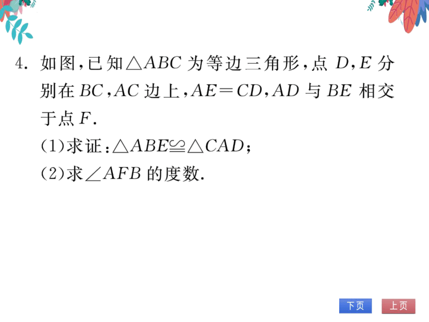 13.3.2第1课时等边三角形的性质与判定　习题课件