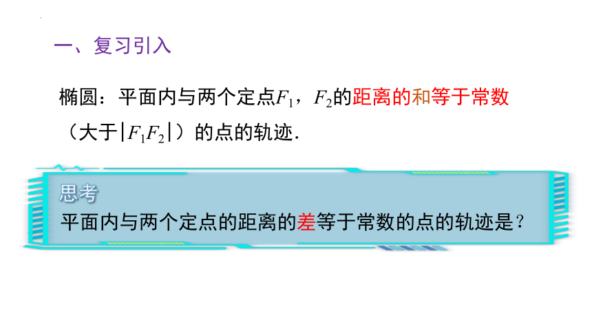 数学人教Ａ版(2019)选择性必修第一册3.2.1双曲线及其标准方程 课件（共19张ppt）