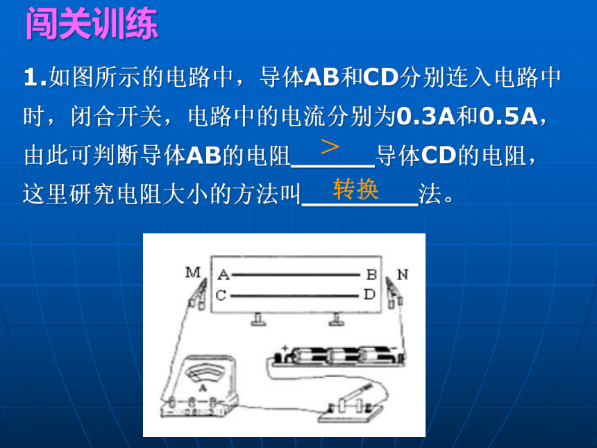 沪粤版初中物理九年级14.1怎样认识电阻课件(共12张PPT)