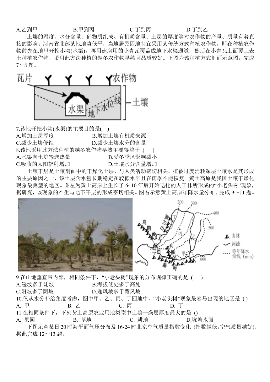 2024届海南省文昌中学高三下学期第三次模拟考试地理试题（含答案）