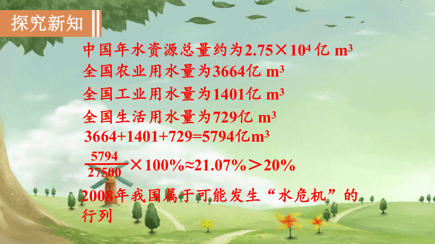 人教版数学七年级下册 10.3 从数据谈节水 课件(共24张PPT)