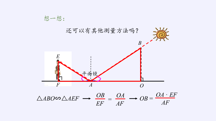 华东师大版数学九年级上册 23.3.4 相似三角形的应用课件(共13张PPT)