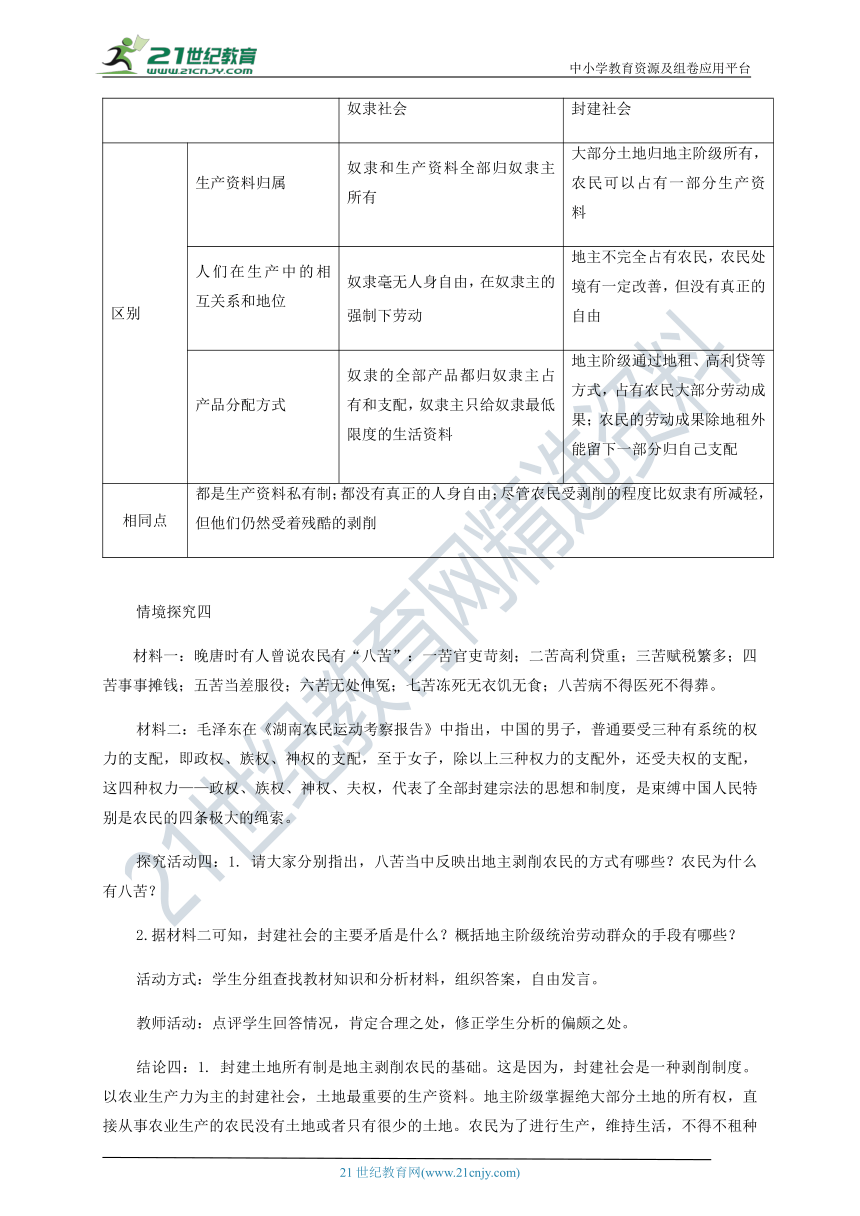 【核心素养目标】1.1原始社会的解体和阶级社会的演进教学设计-部编版高中政治必修1