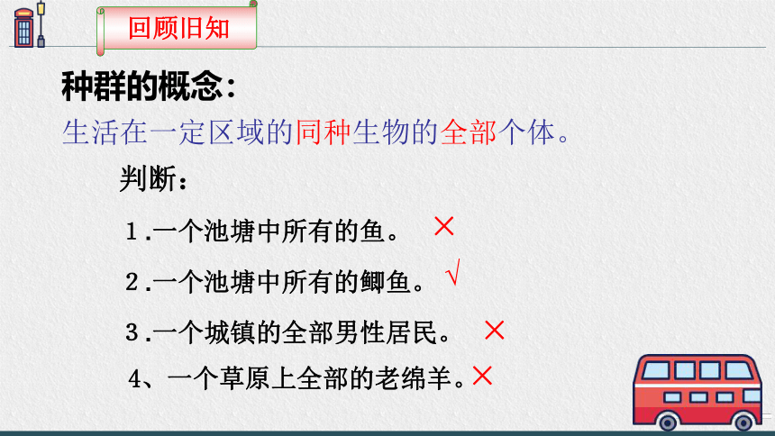 2021—2022学年 高二上学期 人教版 必修三4.1 种群的特征  课件（23张ppt）