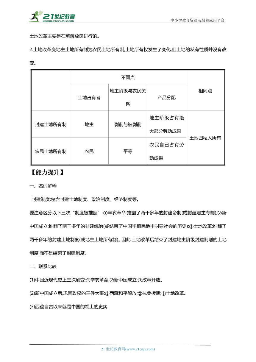 20第二十单元 中华人民共和国的成立和巩固(第1-3课)【中考历史总复习讲练学案（含解析）】