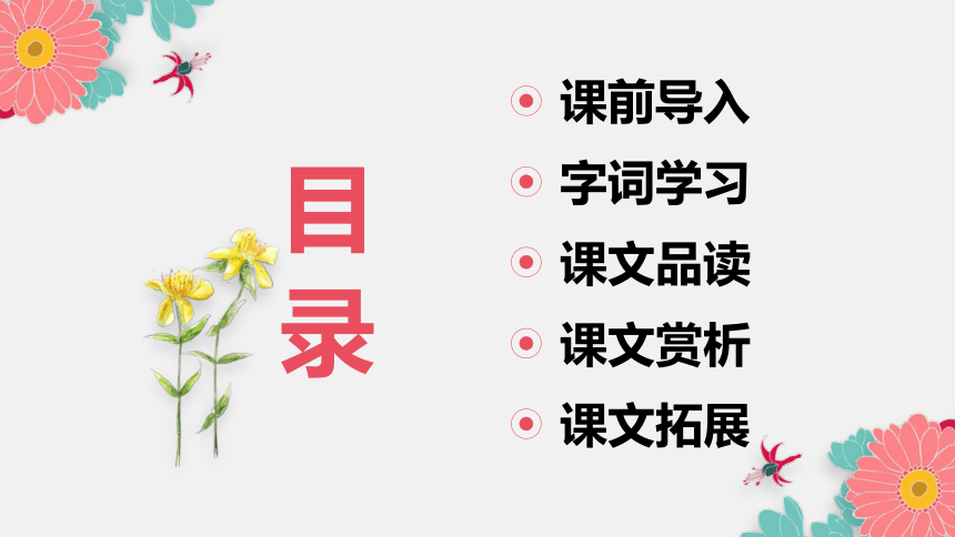 部编版语文六年级上册-4.花之歌【优质课件】