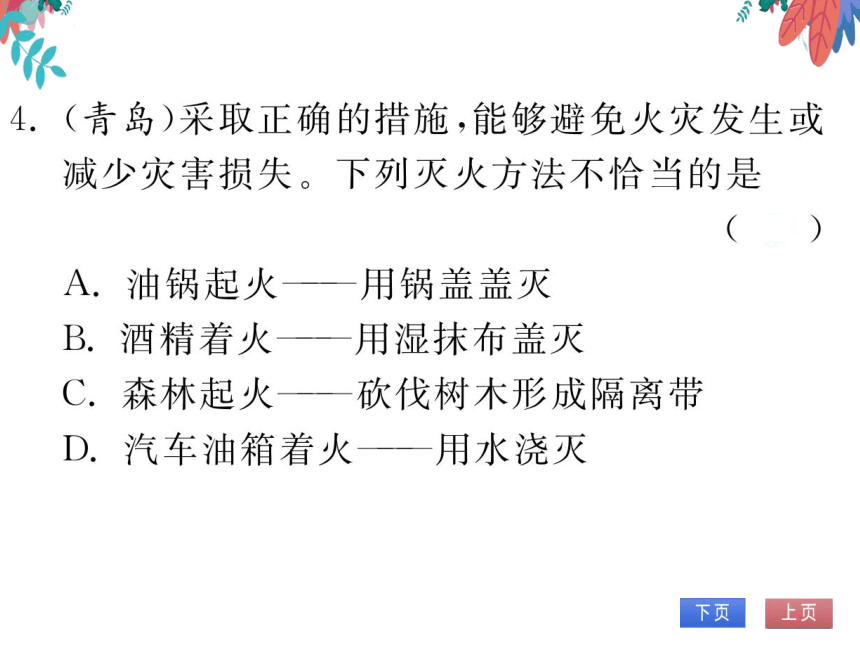 【人教版】化学九年级上册 第七单元 易错易混专练（七）习题课件