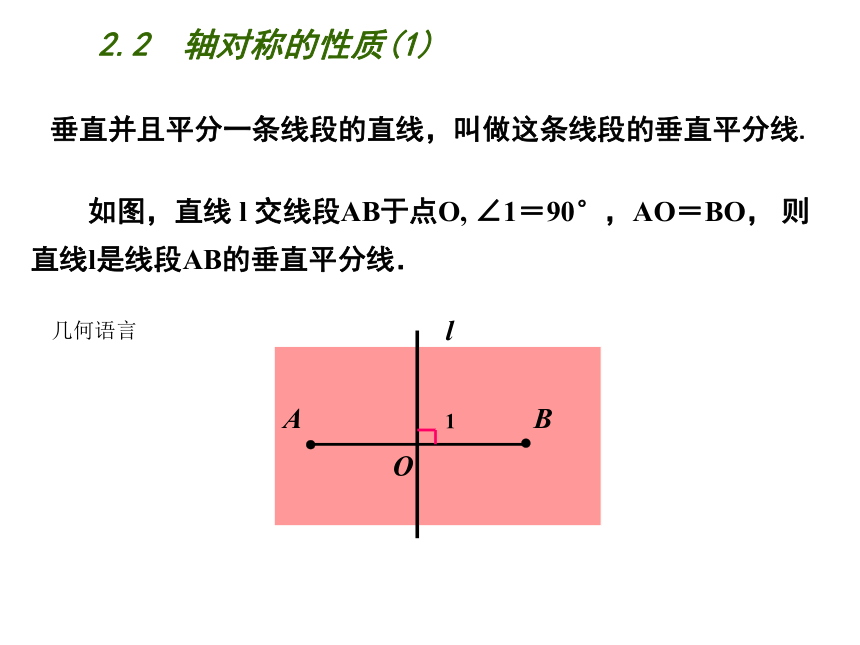 苏科版八年级数学上册 2.2 轴对称的性质(共13张PPT)