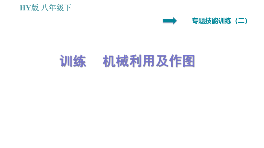 沪粤版八年级下册物理习题课件 第6章 专训（二）  机械利用及作图（33张）