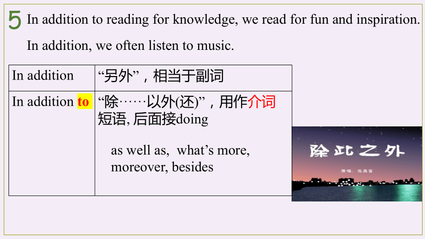 人教版（2019）  必修第二册  Unit 5 Music  Reading for Writing 知识点课件（14张ppt)
