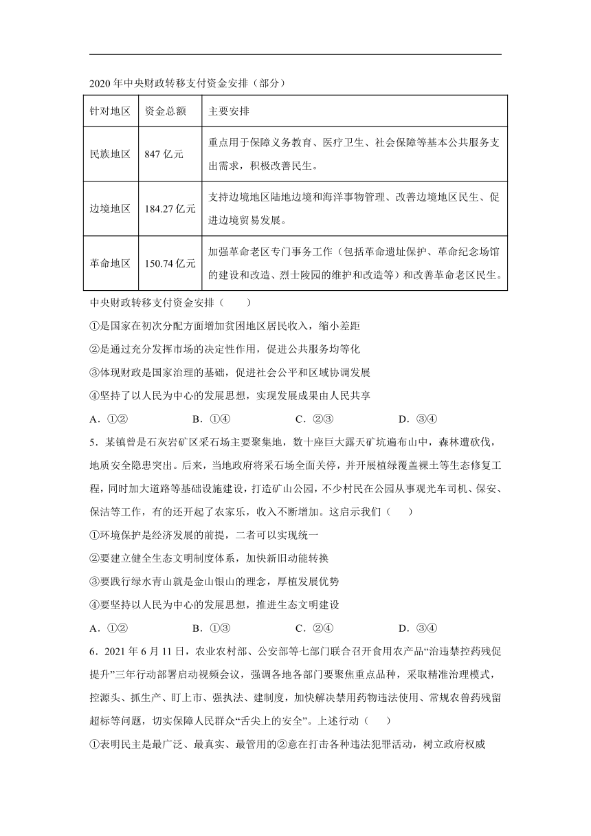 2022届高考政治一轮复习收官测评卷（湖南地区使用）（解析版）