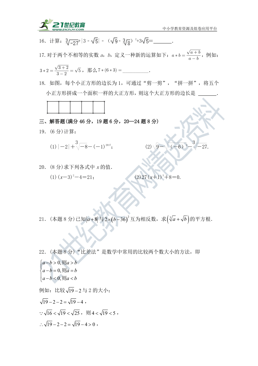 第六章 实数  单元同步检测试题(含答案)