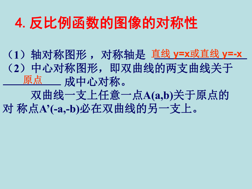 2021-2022学年苏科版八年级下册数学第11章反比例函数复习课件(共18张ppt)