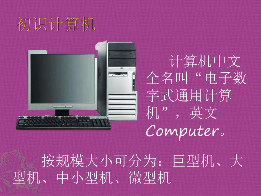 沪科版七上信息技术 1.4认识计算机 课件（14ppt）