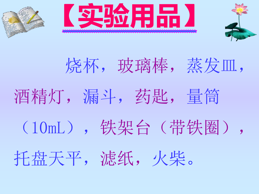 实验活动8：粗盐中难溶性杂质的去除课件--2021-2022学年九年级化学人教版下册(共17张PPT)