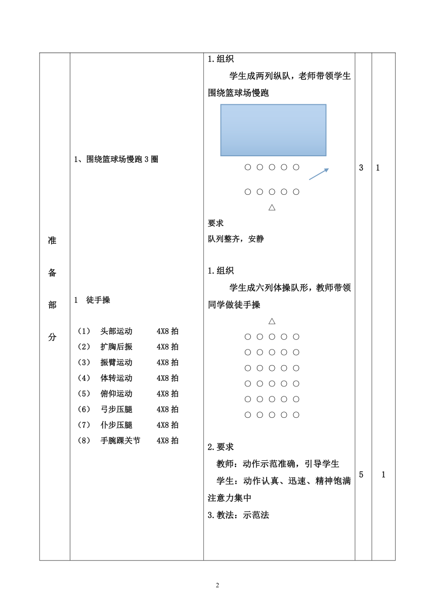 七彩阳光伸展运动（教案）-2021-2022学年体育-通用版（表格式）