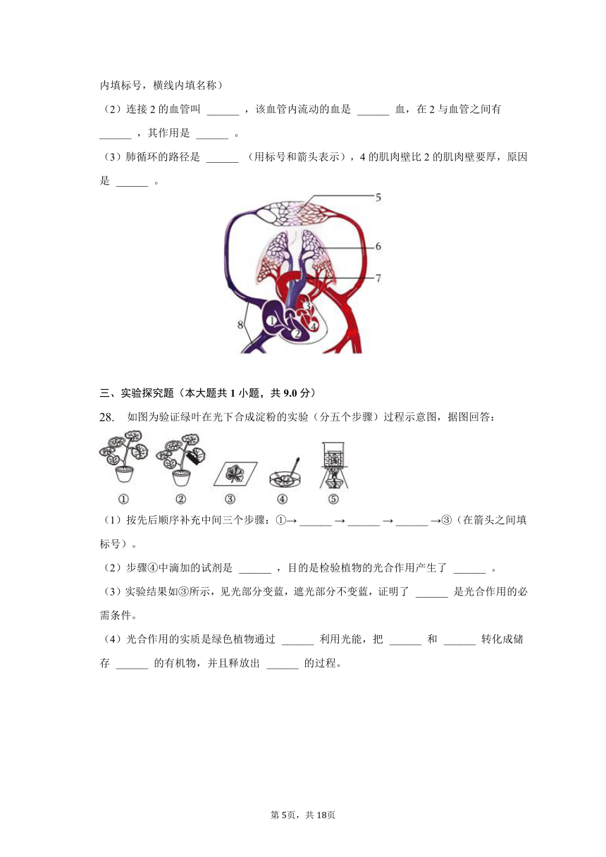 2023年湖北省黄石市大冶市中考生物一模试卷（含解析）