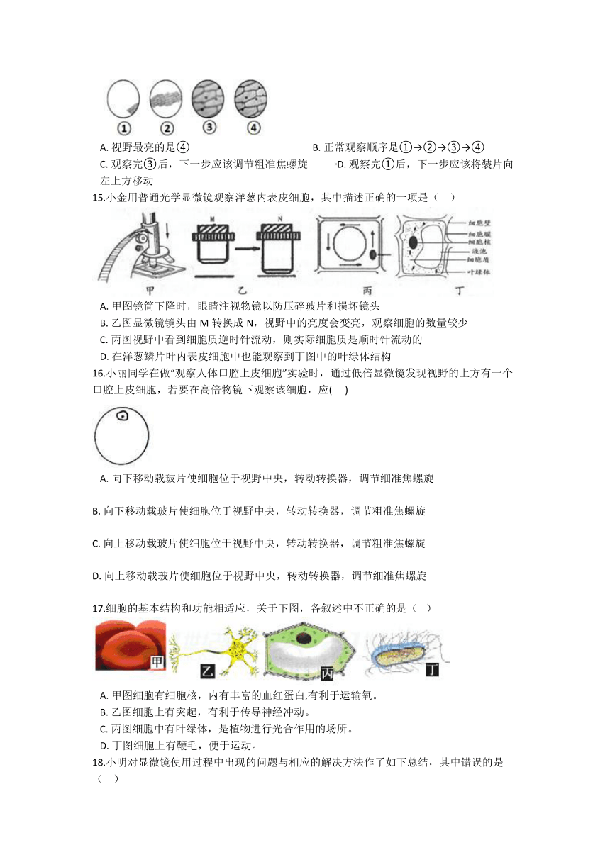 2.2《细胞》培优专题（含答案）