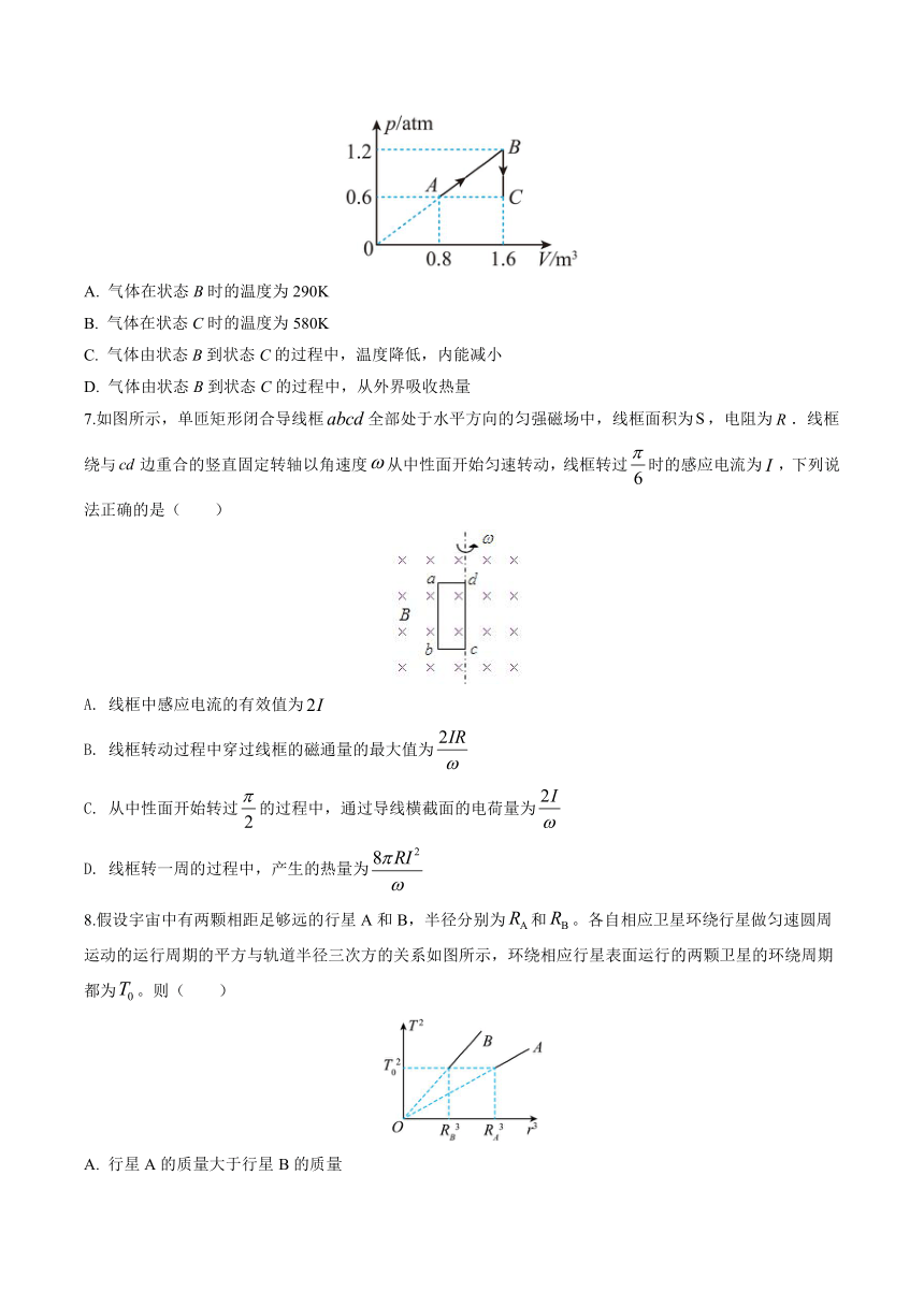 2023届天津市普通高中学业水平等级性考试考前适应性模拟物理试卷(八)（5月）（Word版含答案）