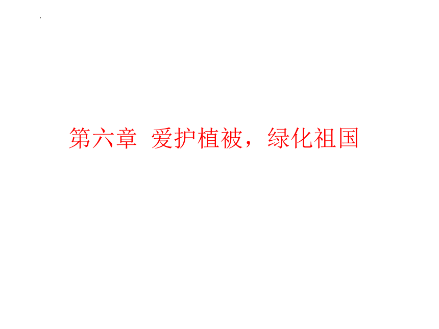 第六章  爱护植被 绿化祖国课件(共21张PPT)2022-2023学年人教版七年级生物上册