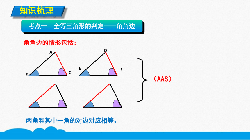 初数八上 知识点精讲 全等三角形的判定——角角边（共10张PPT）