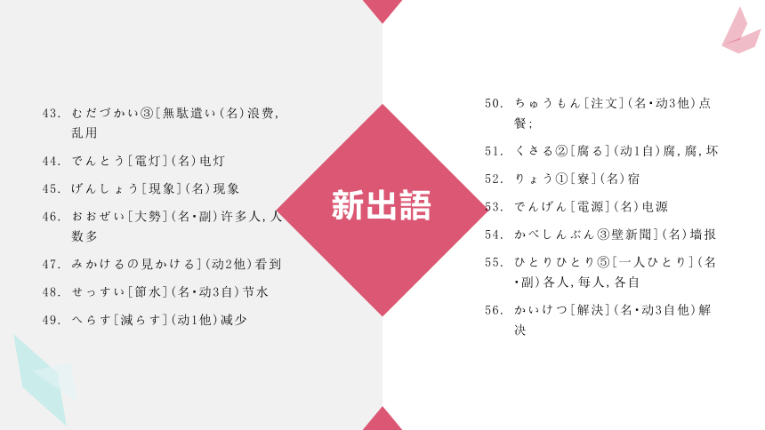 第七課 三つの節約（教学课件）19张