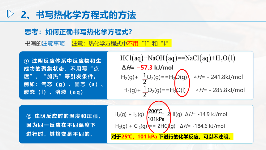 1.1《反应热——热化学反应方程式、燃烧热》（第2课时）课件(共35张PPT)