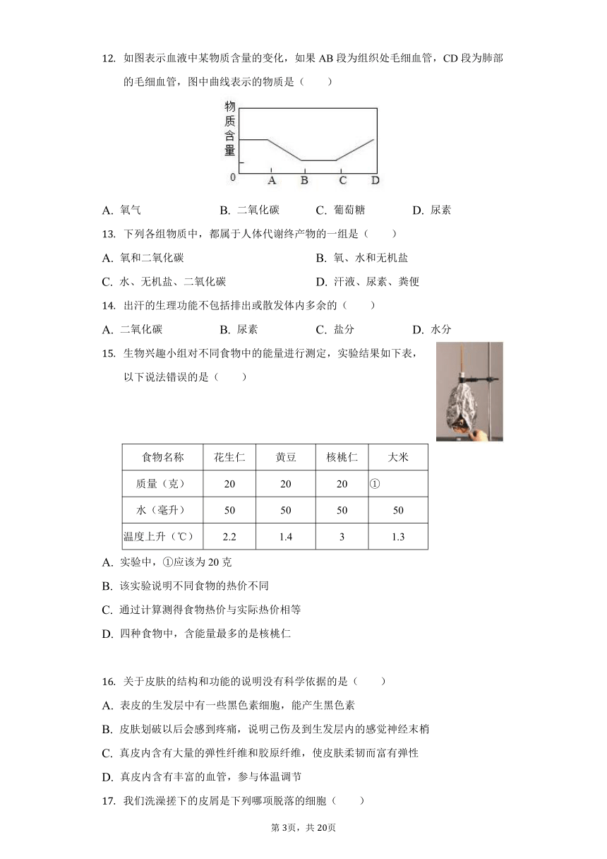 2021-2022学年河南省新乡市辉县市七年级（下）期中生物试卷（word版含解析）