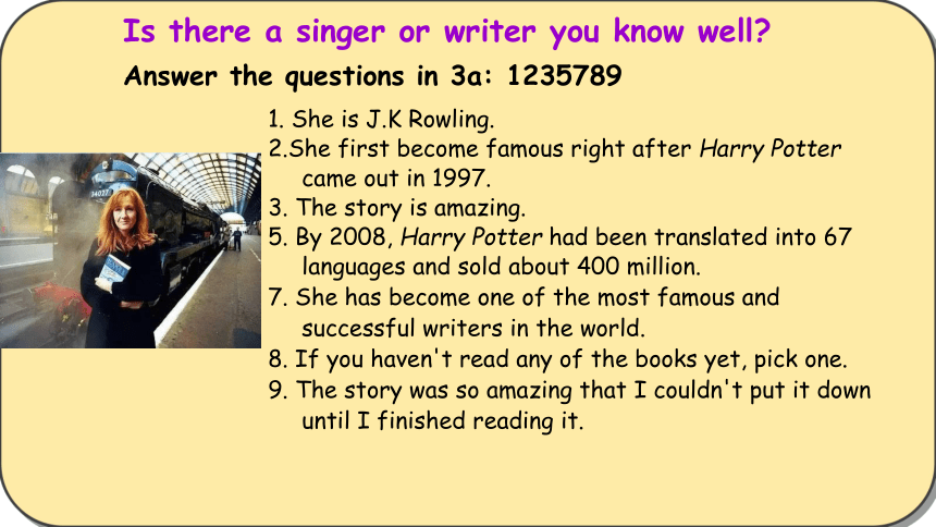 Section B Writing课件+内嵌视频 Unit 8 Have you read Treasure Island yet?（人教新目标八下）