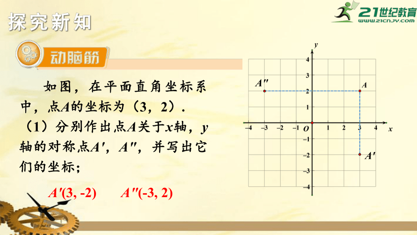 3.3 轴对称和平移的坐标表示（ 第1课时） 轴对称的坐标表示  课件（共24张PPT）