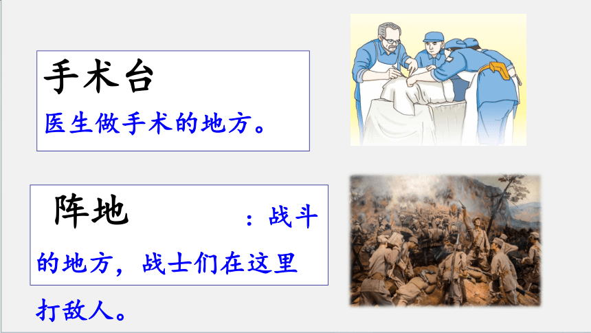 26 .《手术台就是阵地》两课时课件(共34张PPT)