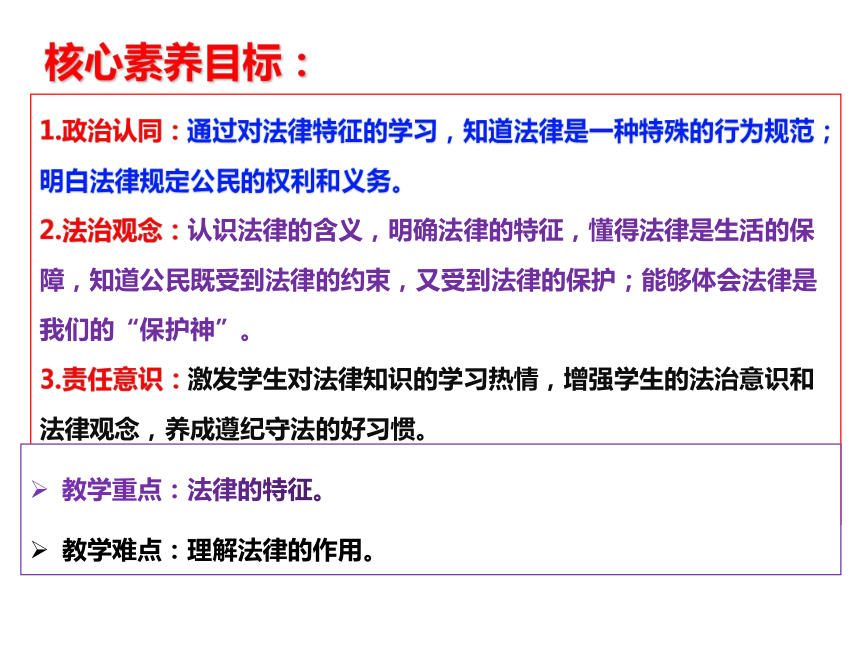 【核心素养目标】9.2 法律保障生活 课件(共23张PPT)- 2023-2024学年统编版道德与法治七年级下册