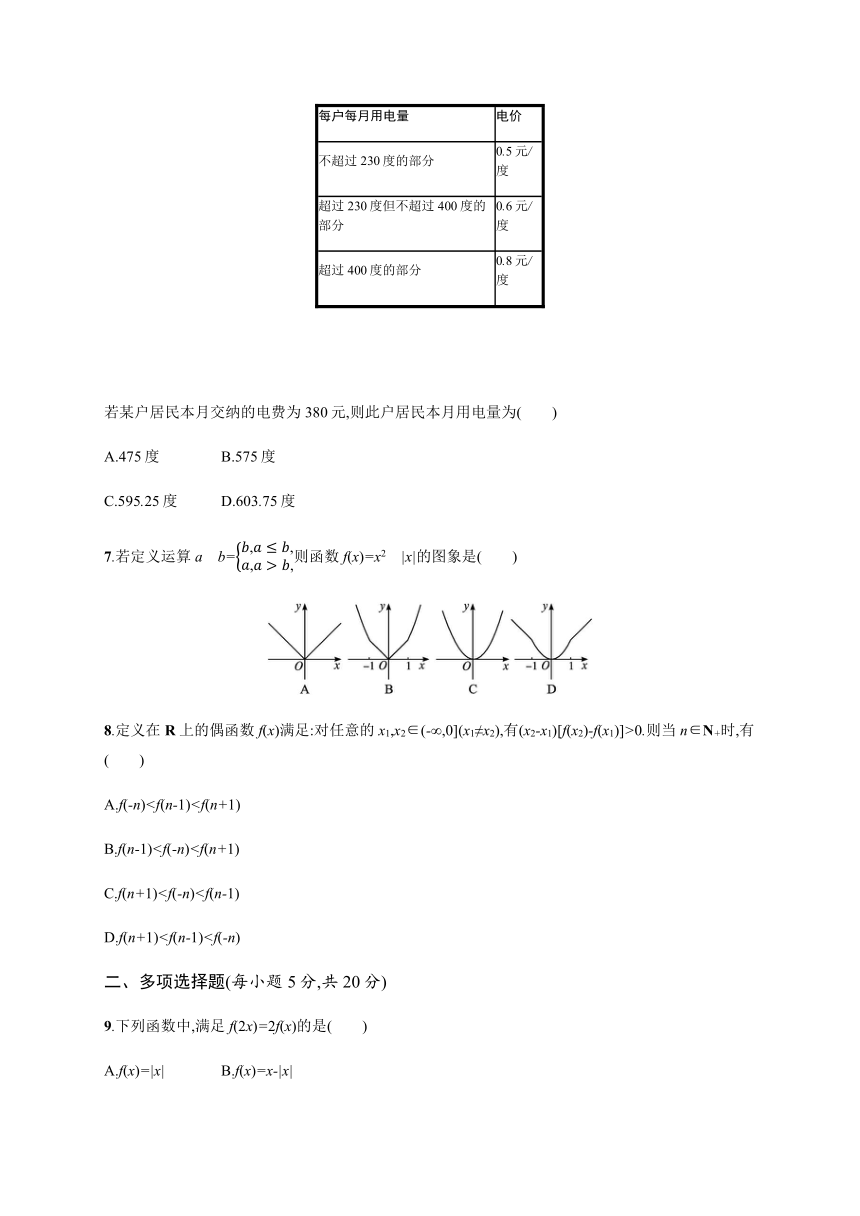 第二章测评-【新教材】北师大版（2019）高中数学必修第一册练习（Word含答案解析）