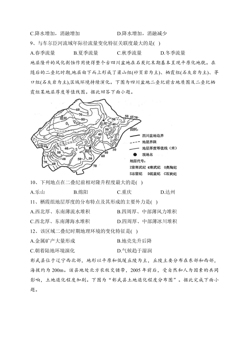 江苏省六校2022-2023学年高二下学期5月月考地理试卷（含答案）