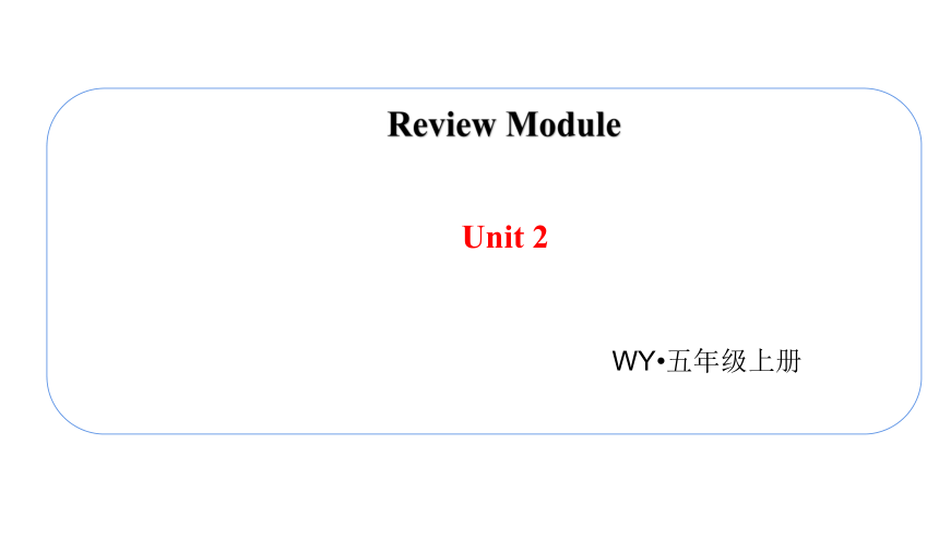 外研版（三年级起点）五年级上册Review Module Unit 2课件（17张PPT)