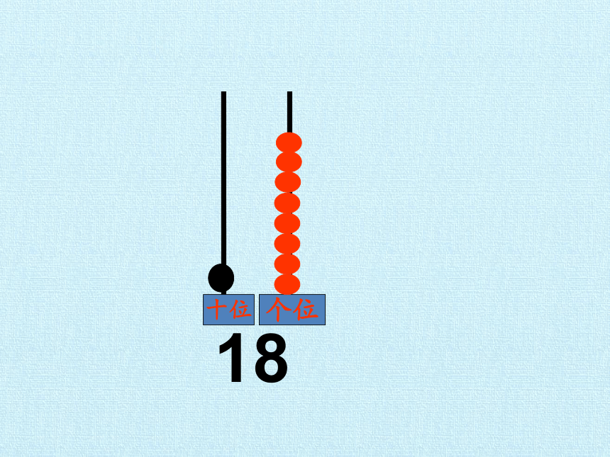 冀教版数学一年级上册 七 10~20各数的认识 复习 课件(共18张PPT)